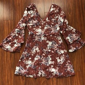 AS U WISH long sleeve floral dress